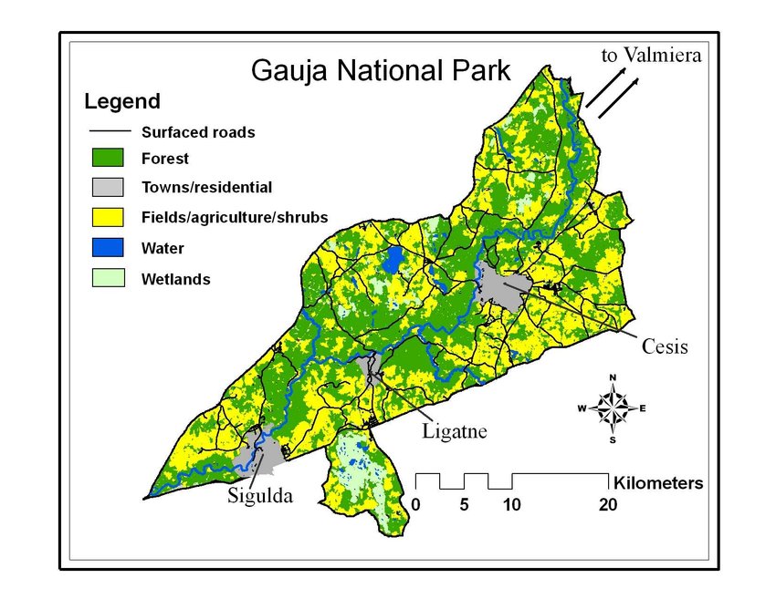 Gauja-National-Park-map